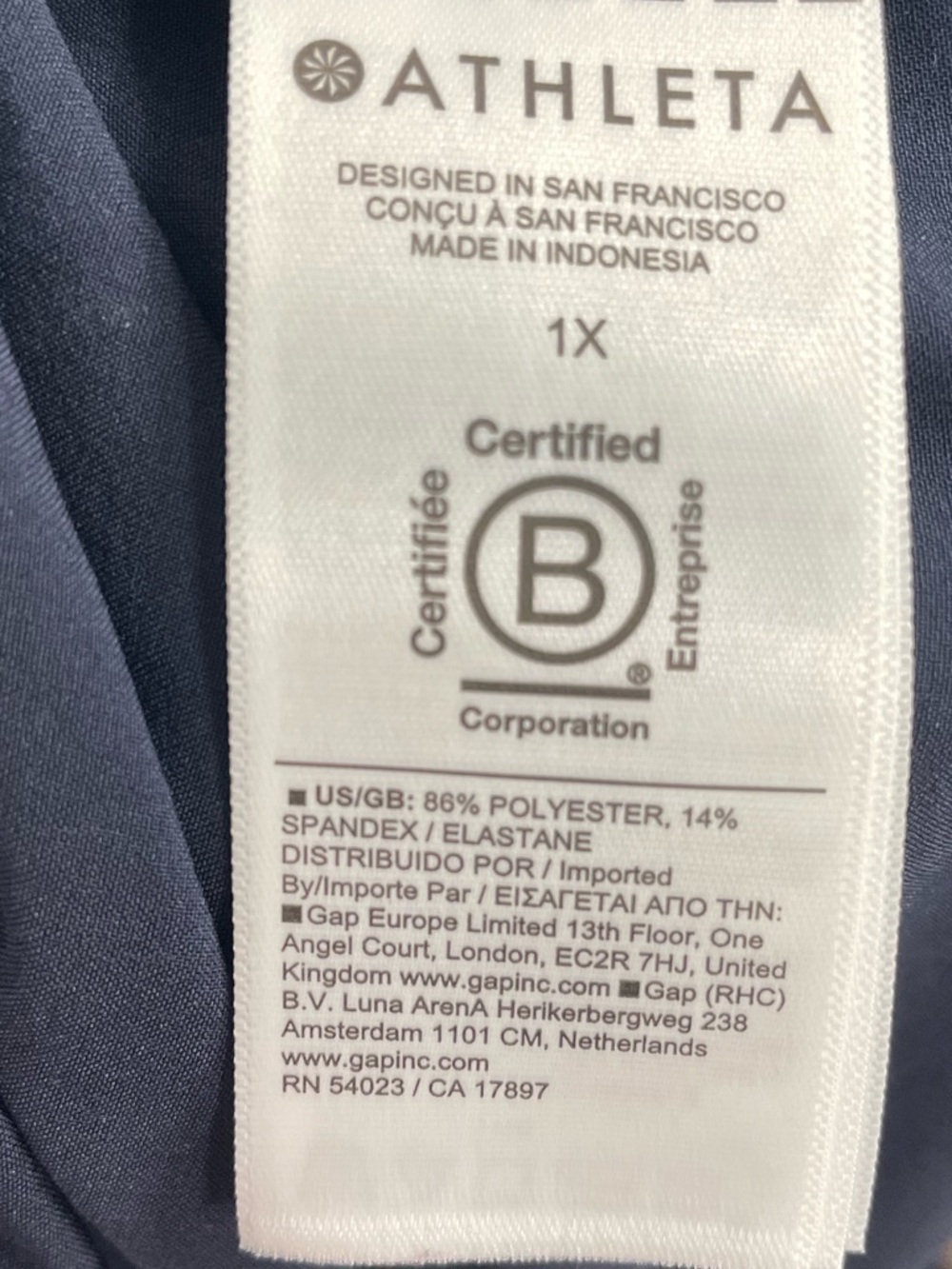 Athleta Stratosphere High Rise Wide Leg Pants Size 1X Athleisure Travel.  22 - Picture 9 of 9
